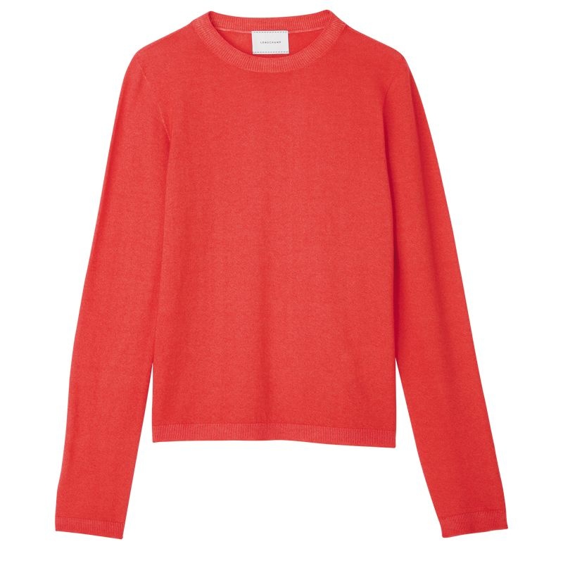 Red Women\'s Longchamp Sweaters | 5214-NFVIQ