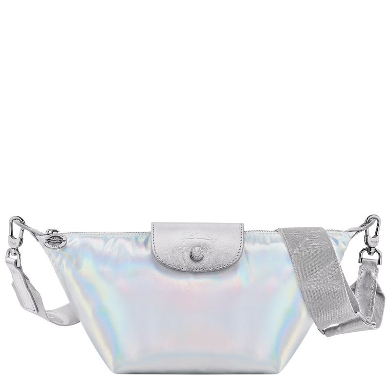 Silver Women\'s Longchamp Le Pliage Collection XS Crossbody Bags | 3689-UMHQX