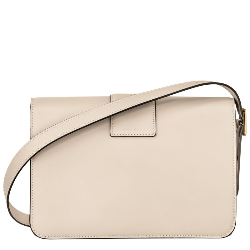 White Women's Longchamp Box-Trot M Crossbody Bags | 6340-GEDJU