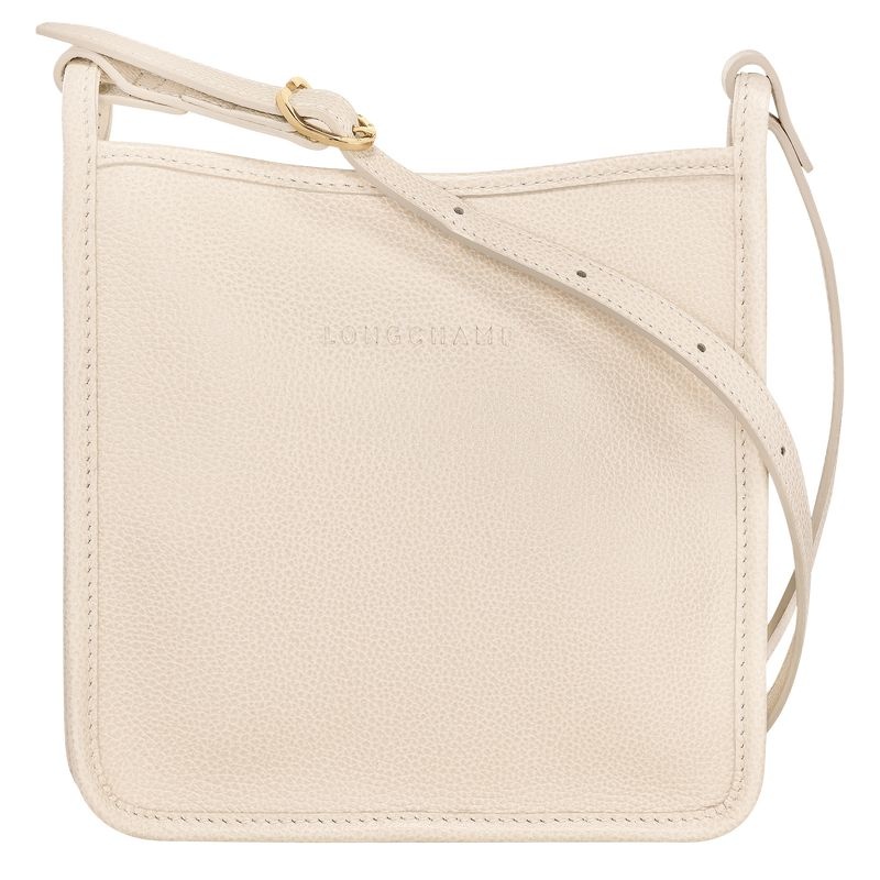 White Women\'s Longchamp Le Foulonné S Crossbody Bags | 9042-ICFQM