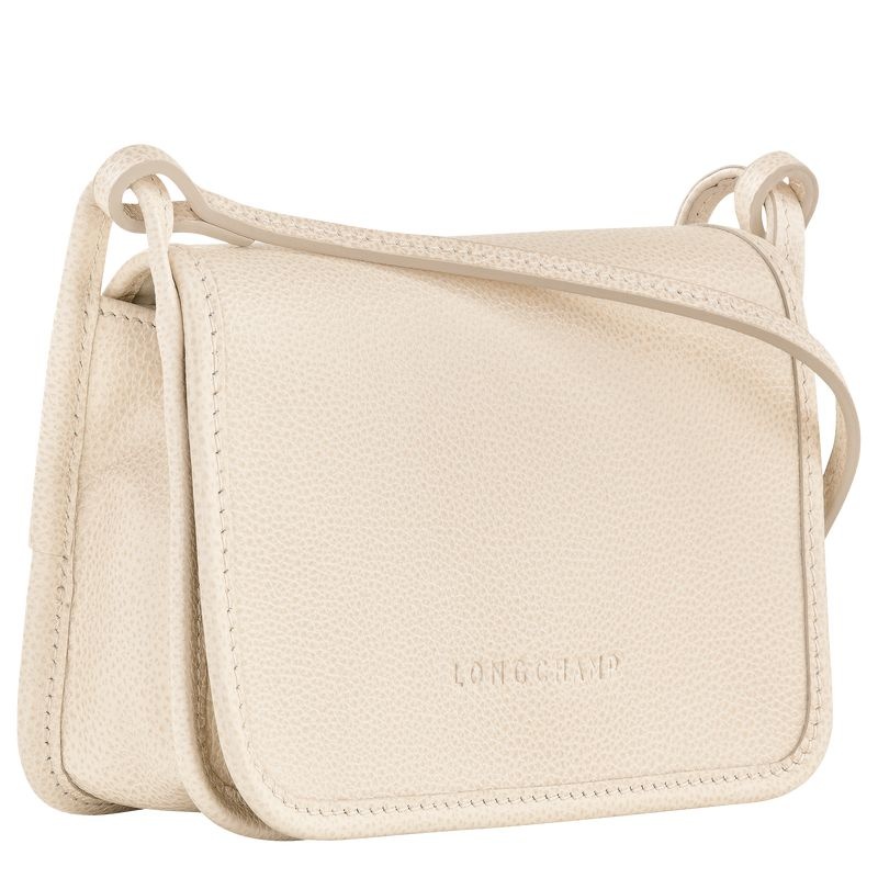 White Women's Longchamp Le Foulonné XS Clutch Bag | 1275-DVAHW