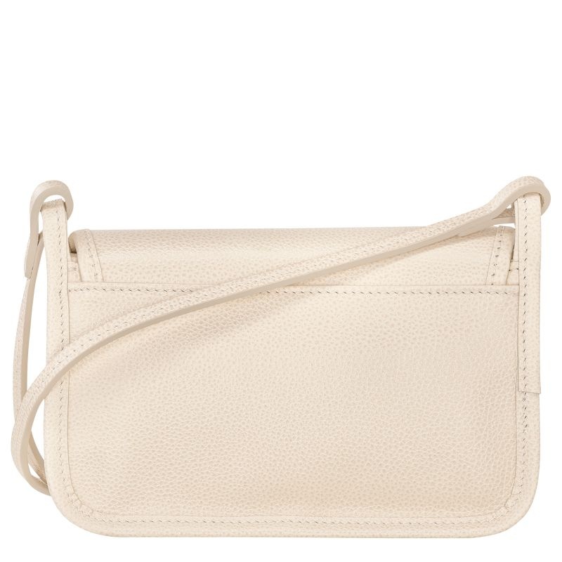 White Women's Longchamp Le Foulonné XS Clutch Bag | 1275-DVAHW