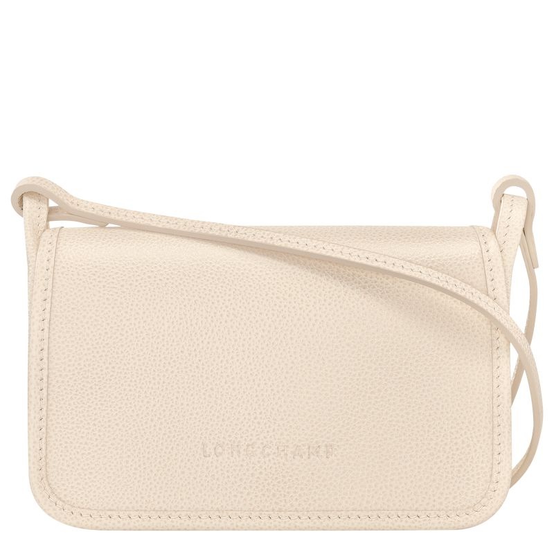 White Women\'s Longchamp Le Foulonné XS Clutch Bag | 1275-DVAHW