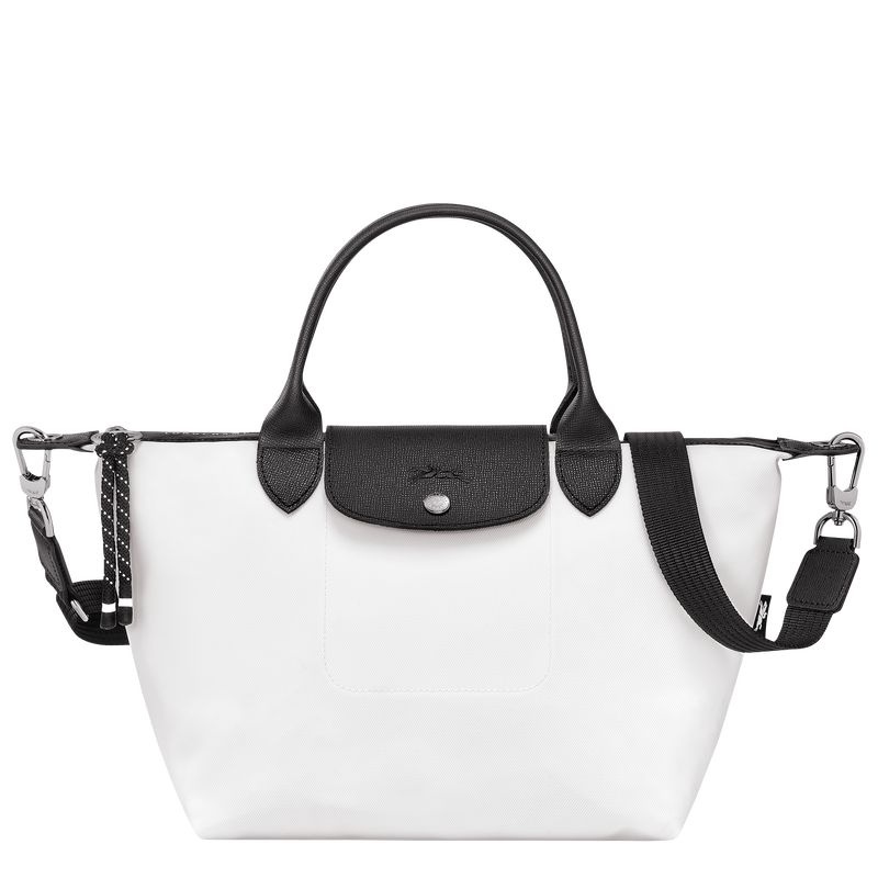 White Women\'s Longchamp Le Pliage Energy S Handbag | 9521-SVBLM