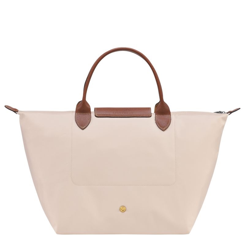 White Women's Longchamp Le Pliage Original M Handbag | 6123-PELCO