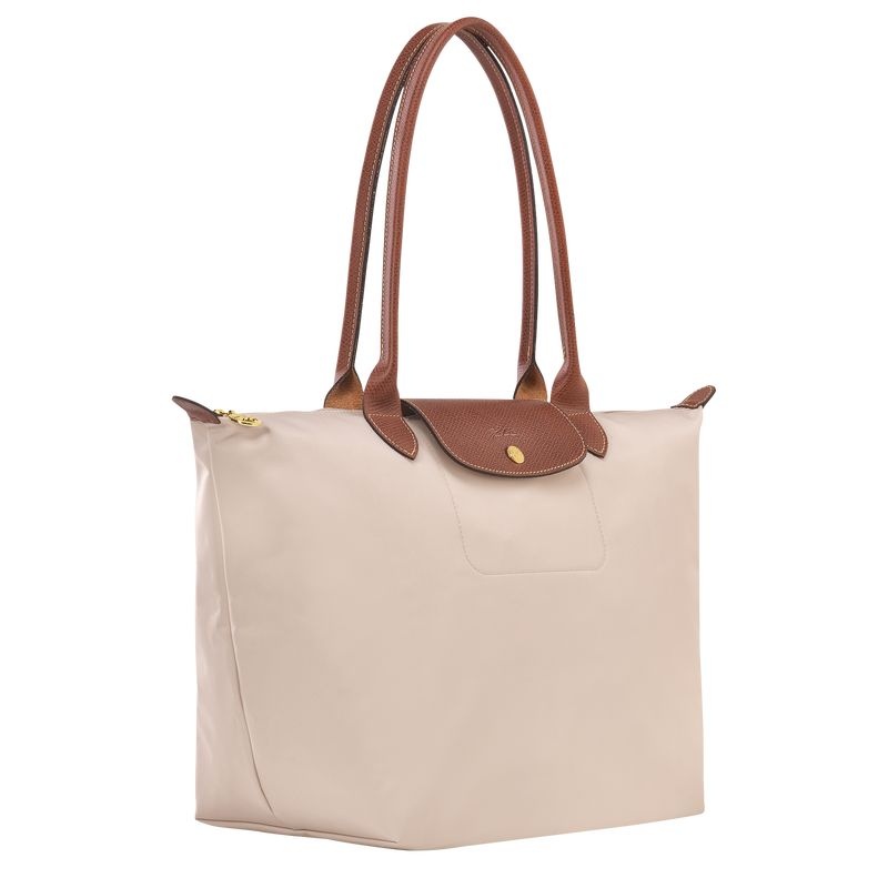 White Women's Longchamp Le Pliage Original L Tote Bags | 8315-RINWD