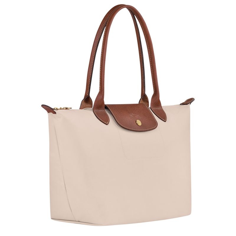 White Women's Longchamp Le Pliage Original M Tote Bags | 0146-XHLCY