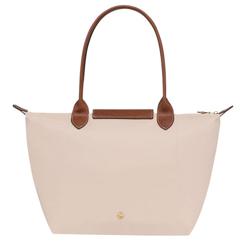 White Women's Longchamp Le Pliage Original M Tote Bags | 0146-XHLCY