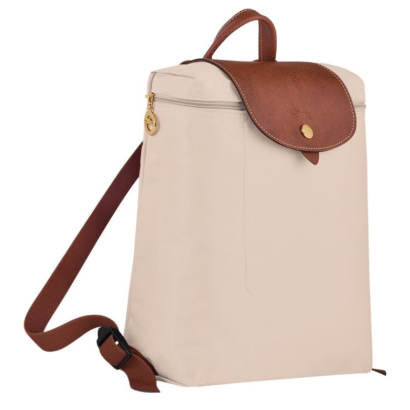 White Women's Longchamp Le Pliage Original M Backpacks | 5641-RQEDN