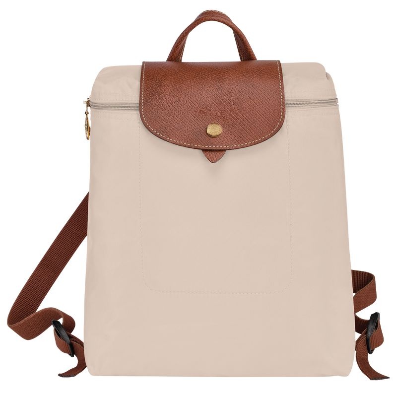 White Women\'s Longchamp Le Pliage Original M Backpacks | 5641-RQEDN