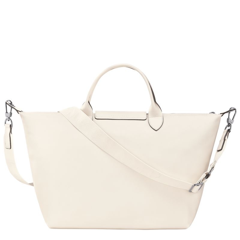 White Women's Longchamp Le Pliage Xtra L Handbag | 2418-AFTYM