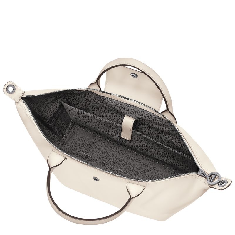 White Women's Longchamp Le Pliage Xtra L Handbag | 2418-AFTYM