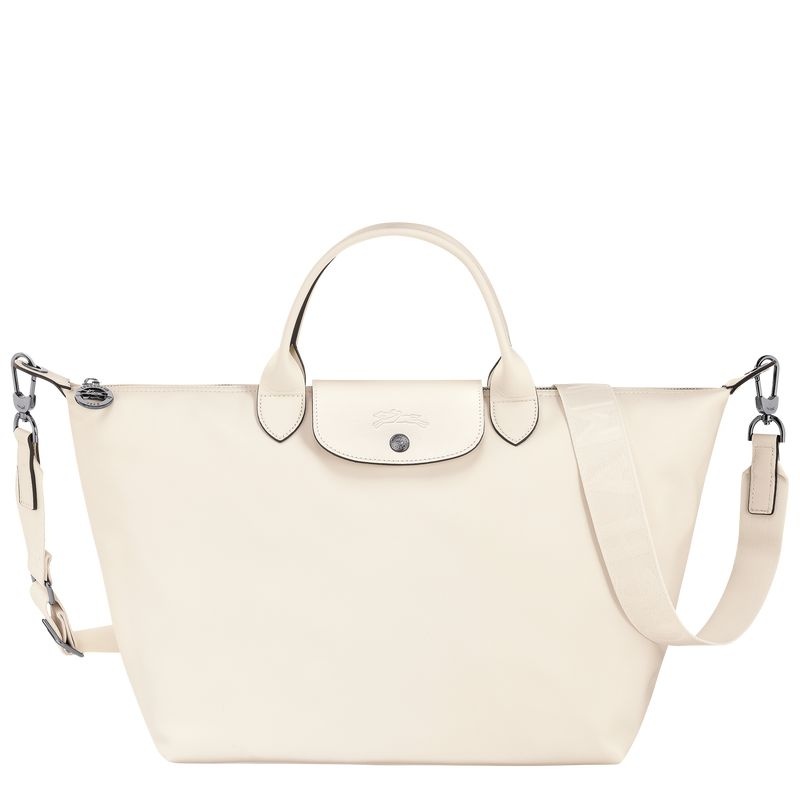 White Women\'s Longchamp Le Pliage Xtra L Handbag | 2418-AFTYM