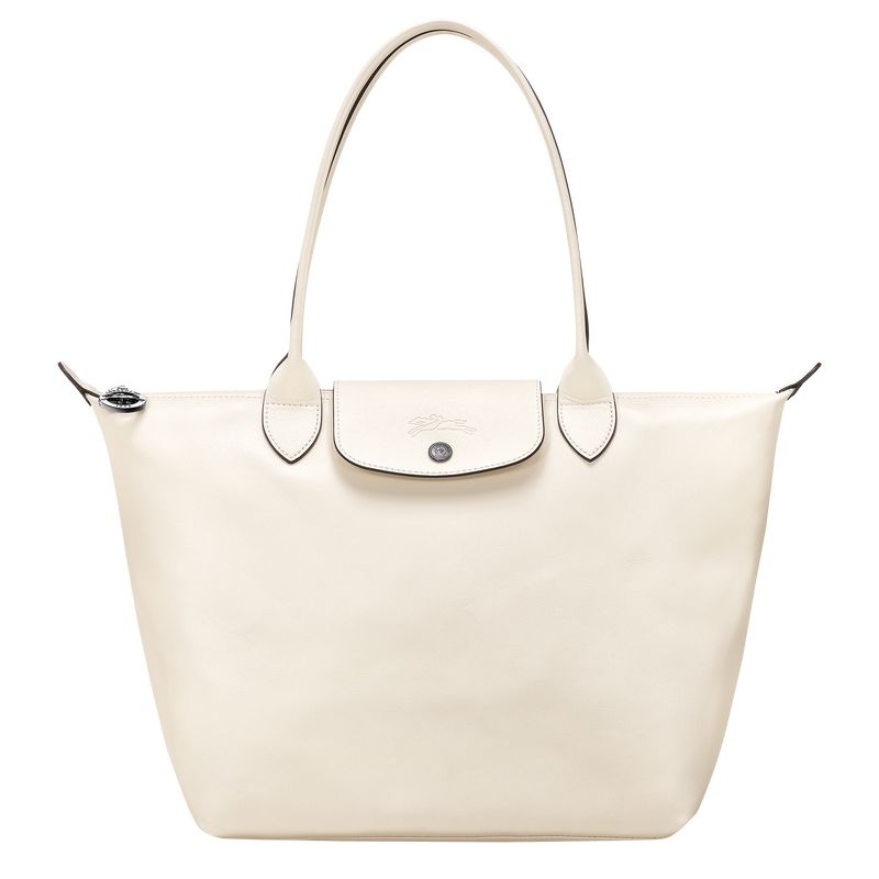 White Women\'s Longchamp Le Pliage Xtra M Tote Bags | 9174-SEAYW