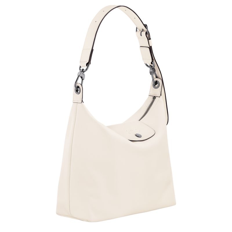 White Women's Longchamp Le Pliage Xtra M Hobo Bag | 9736-TZVUW