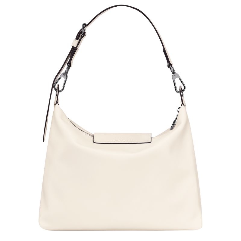 White Women's Longchamp Le Pliage Xtra M Hobo Bag | 9736-TZVUW