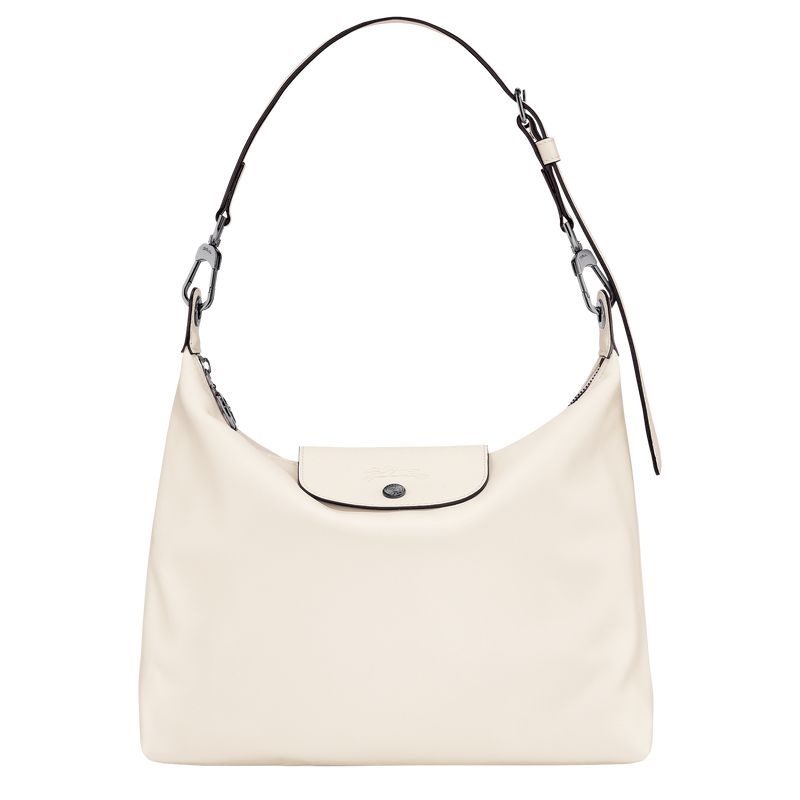 White Women\'s Longchamp Le Pliage Xtra M Hobo Bag | 9736-TZVUW