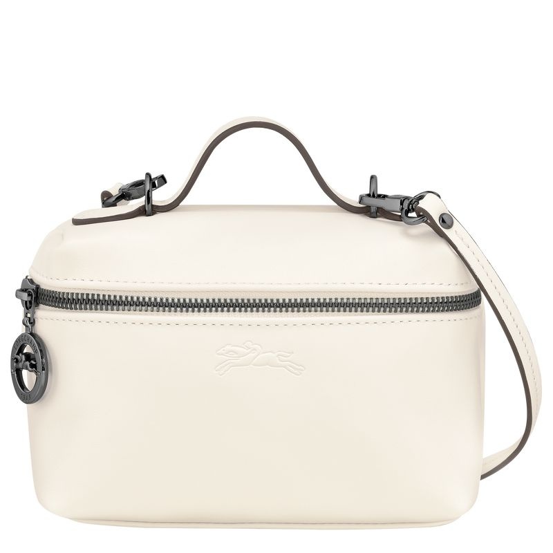 White Women\'s Longchamp Le Pliage Xtra XS Crossbody Bags | 0456-KPHDE