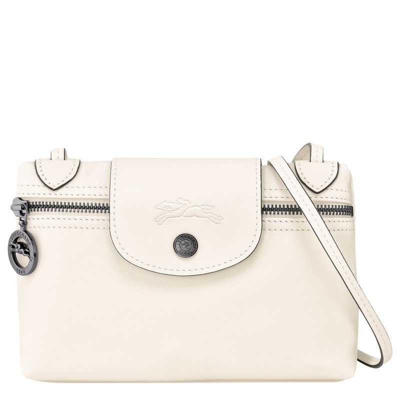 White Women\'s Longchamp Le Pliage Xtra XS Crossbody Bags | 8092-UPWDZ