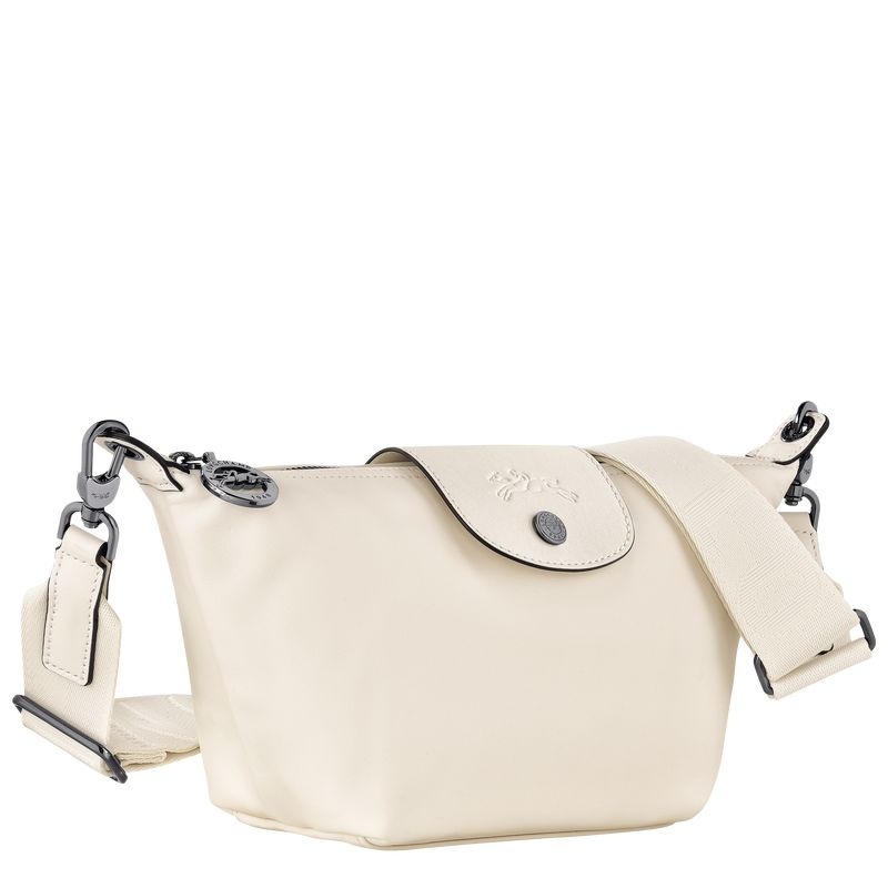 White Women's Longchamp Le Pliage Xtra XS Shoulder Bags | 5142-ZURJF