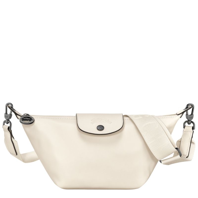 White Women\'s Longchamp Le Pliage Xtra XS Shoulder Bags | 5142-ZURJF