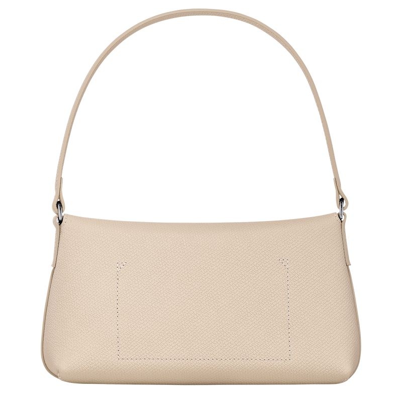 White Women's Longchamp Roseau S Hobo Bag | 6412-VTIQJ