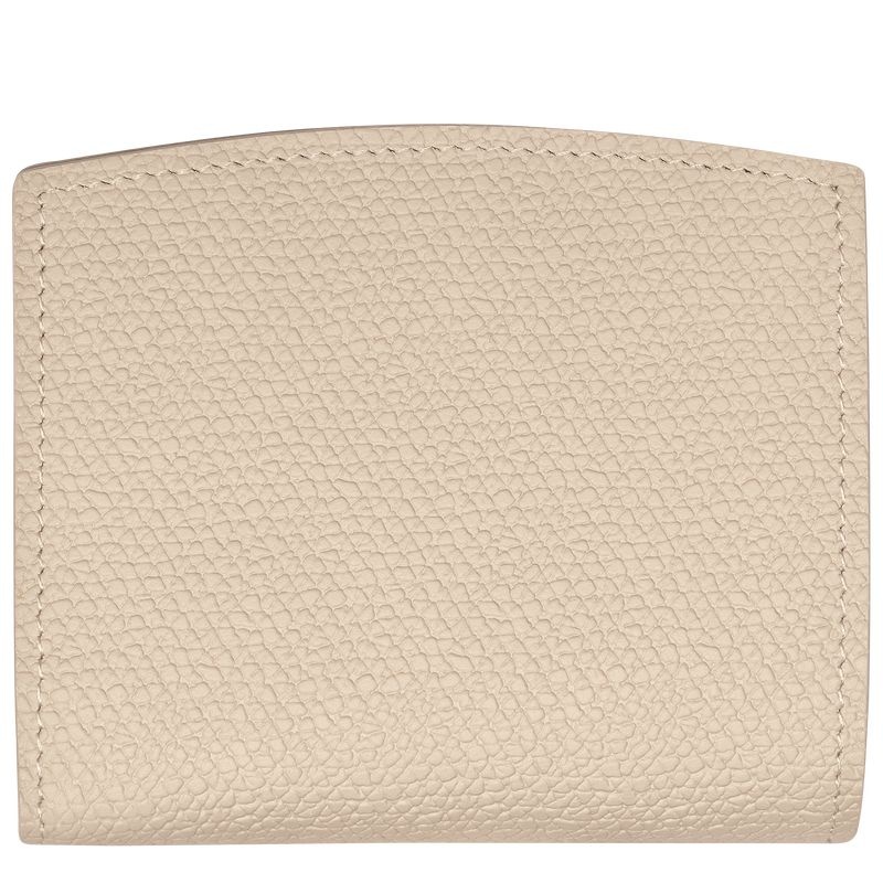 White Women's Longchamp Roseau Wallet | 0438-VLEIQ