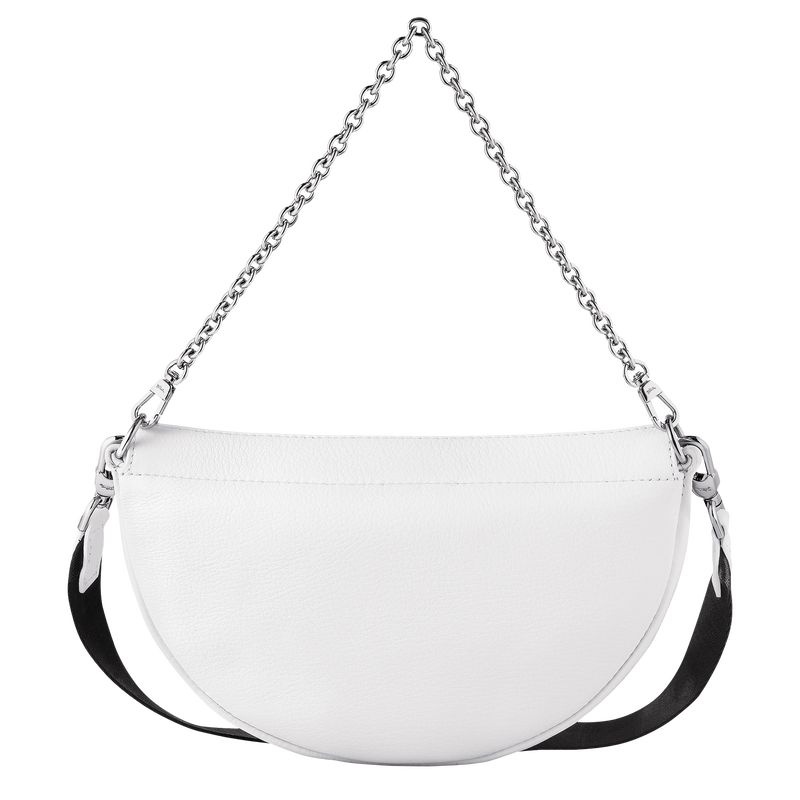 White Women's Longchamp Smile S Shoulder Bags | 2094-NABIS