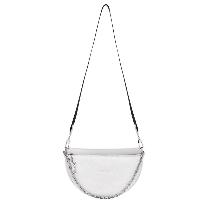 White Women's Longchamp Smile S Shoulder Bags | 2094-NABIS