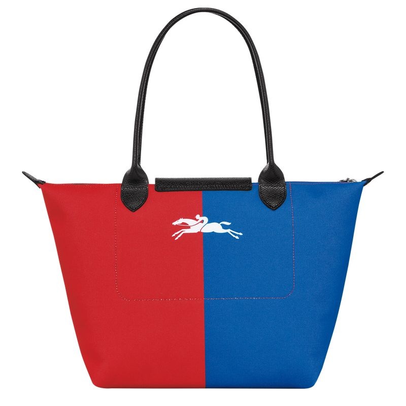 White Women's Longchamp x Robert Indiana M Tote Bags | 5273-ZJFXM