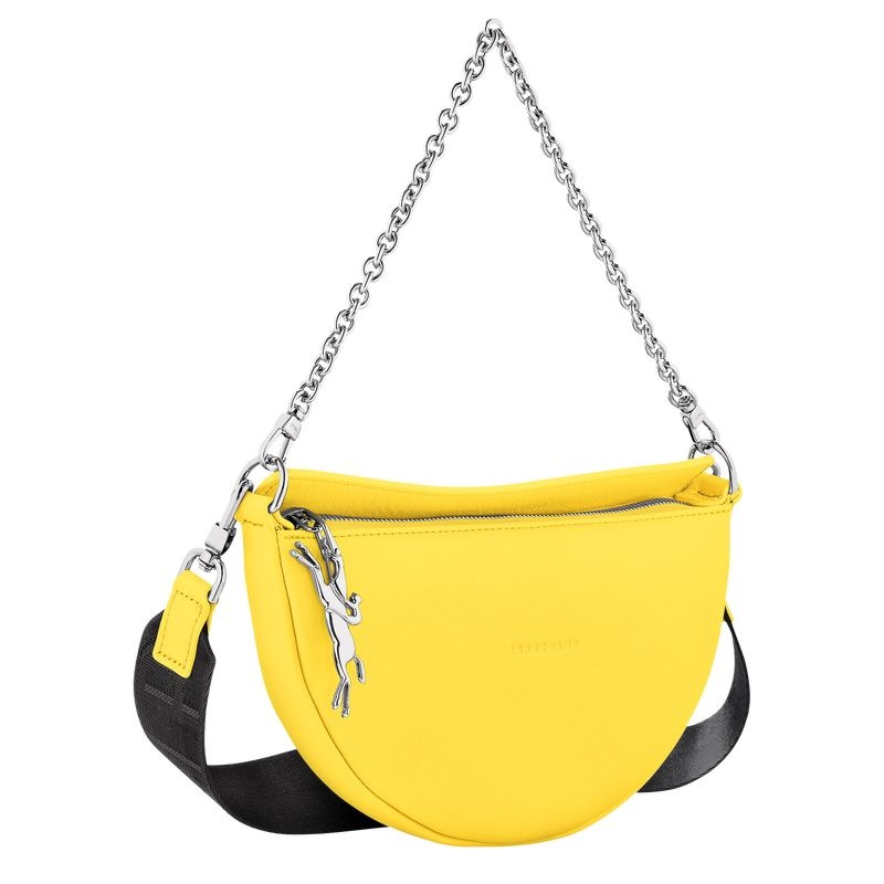 Yellow Women's Longchamp Smile S Shoulder Bags | 9853-WJMPI