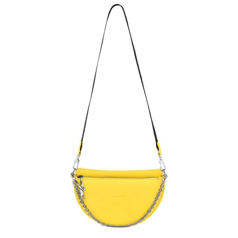 Yellow Women's Longchamp Smile S Shoulder Bags | 9853-WJMPI